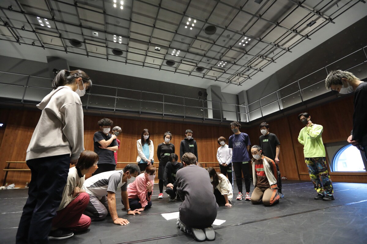 市民と創造する演劇「悲劇なんてまともじゃない」稽古の様子。（撮影：伊藤華織）