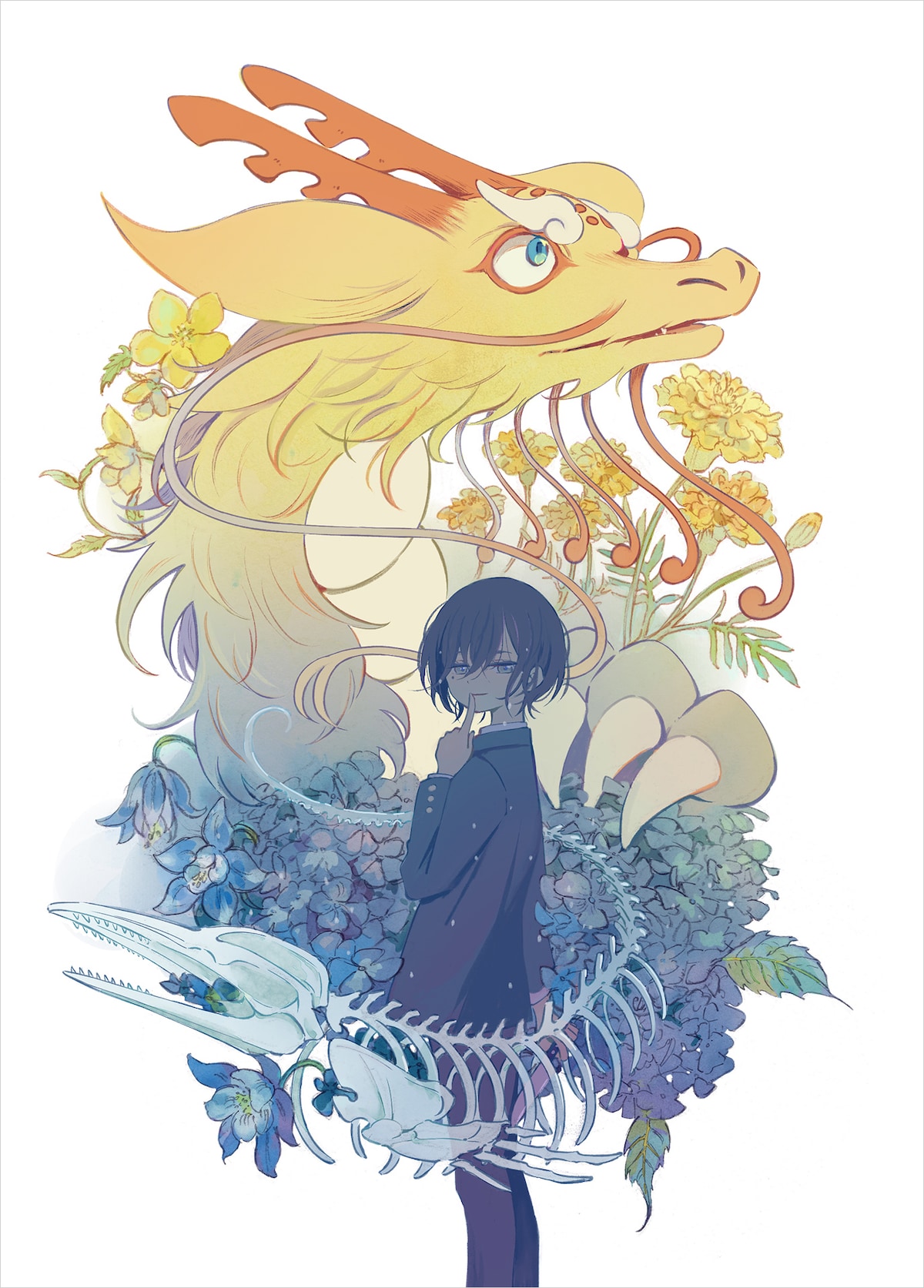 紫太郎とヤマブキ。