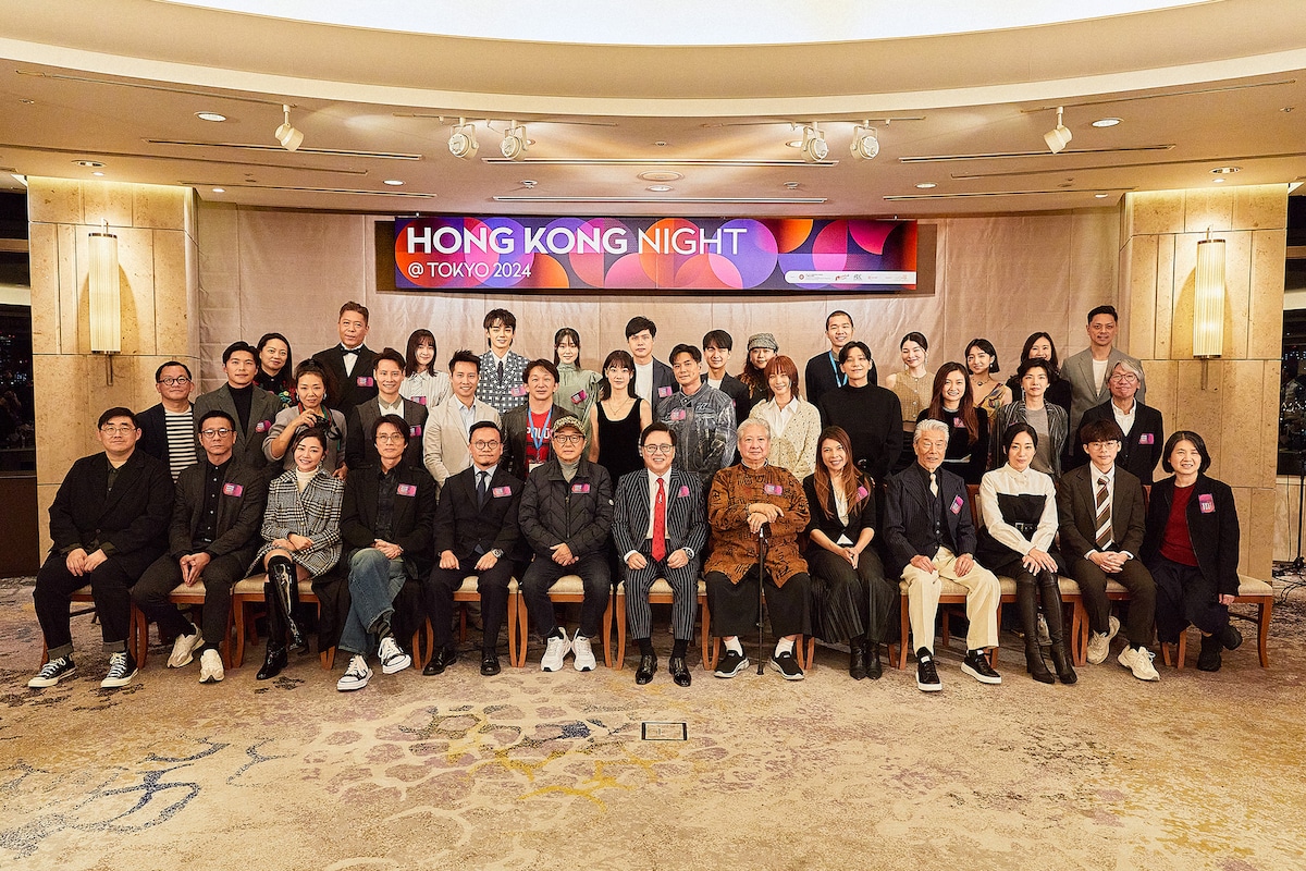 香港映画関係者が一堂に介したパーティ、HONG KONG NIGHTの様子。サモ・ハン、倉田保昭、谷垣健治らが参加したほか、「ラスト・ダンス」のキャストとして来日したマイケル・ホイの姿も(撮影:西村満)
