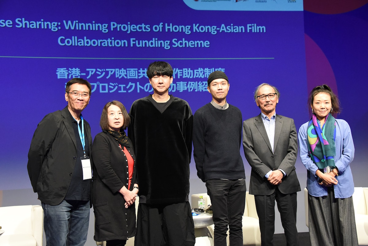 左からスタンリー・クワン、モデレーターのマギー・リー、松永大司、ジュン・リー、古賀俊輔、ヴィンシー・チュク