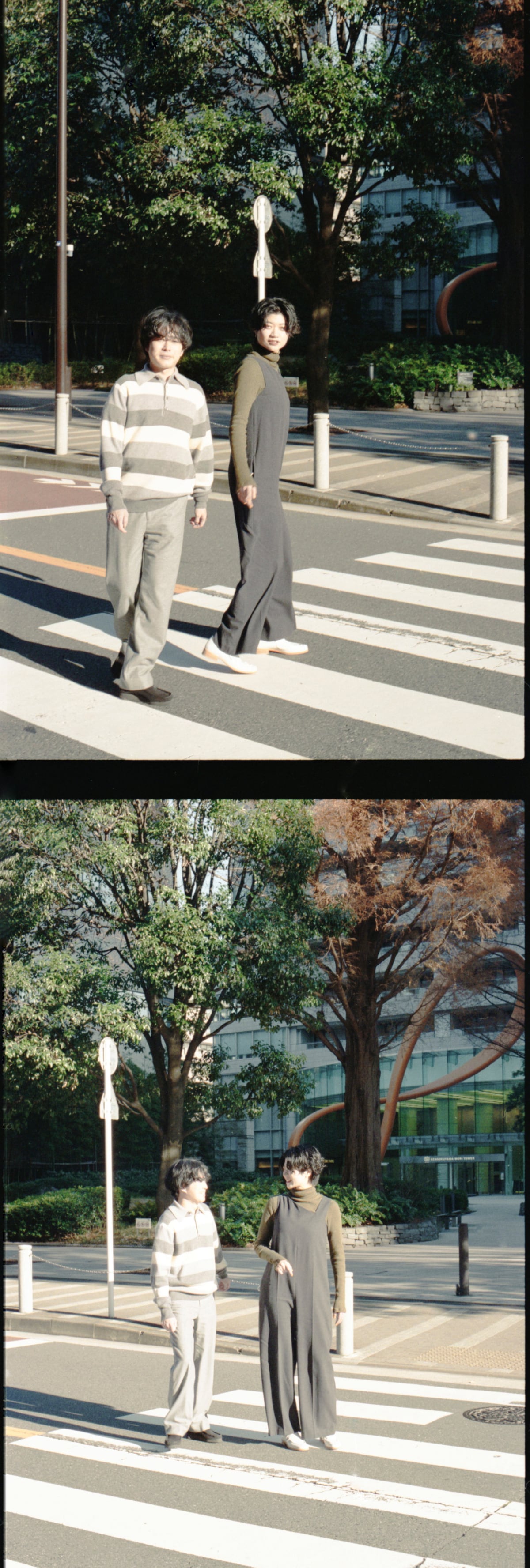 左から福富優樹（G）、畳野彩加（Vo, G）。