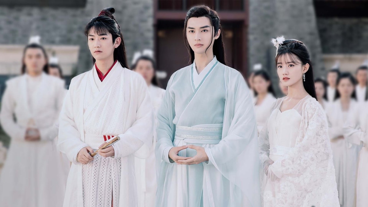 左からグオ・チョン演じる風潯、ガオ・ジーツァイ演じる玄奕、チェン・イーハン演じる朝歌。