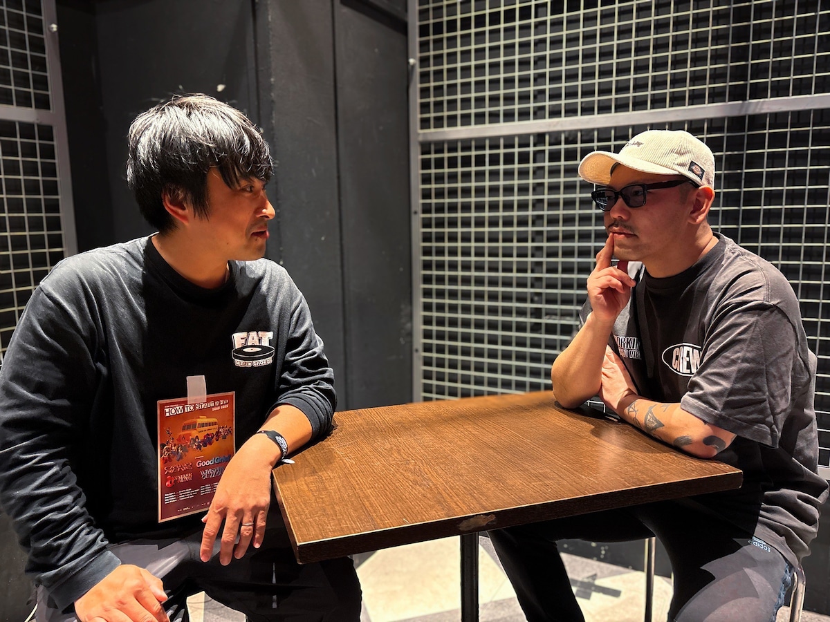 渡部達郎氏と田口隼人氏。