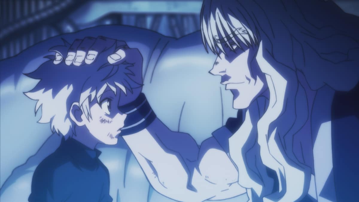 父であるシルバと初めて“父子”としてゆっくり話すキルア。