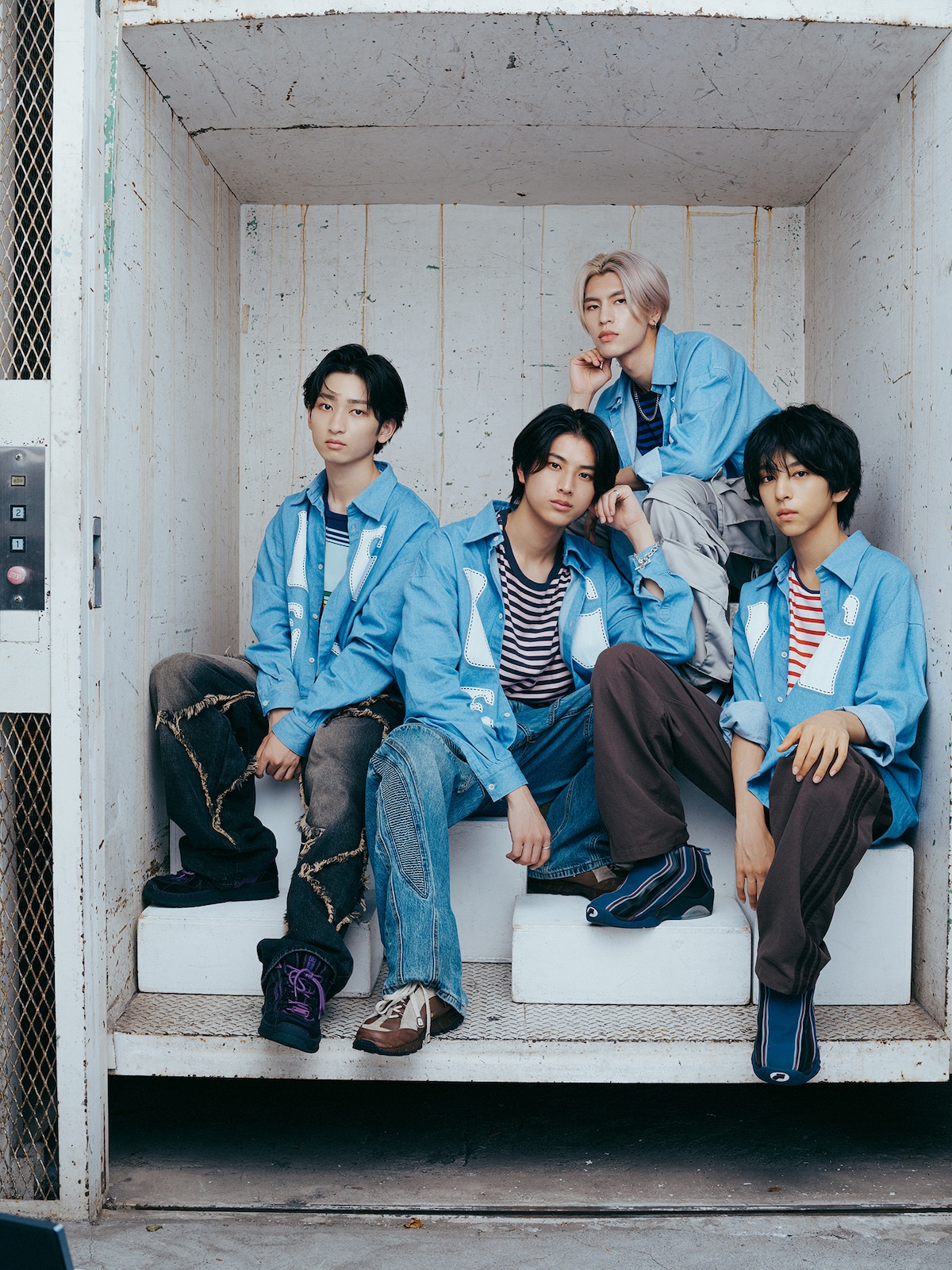 左から筒井俊旭、阿久根温世、千田波空斗、八神遼介。