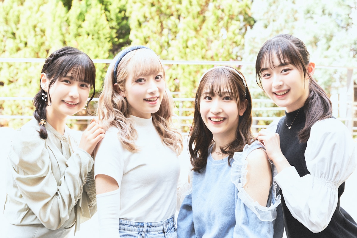 左から高橋媛、若林春来、海老原優花、髙桑凜羽。