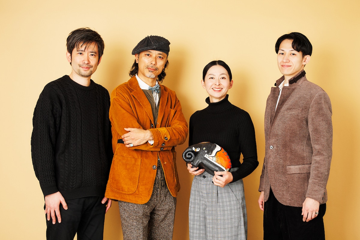 左から鈴木アツト、石橋徹郎、佐乃美千子、二條正士。