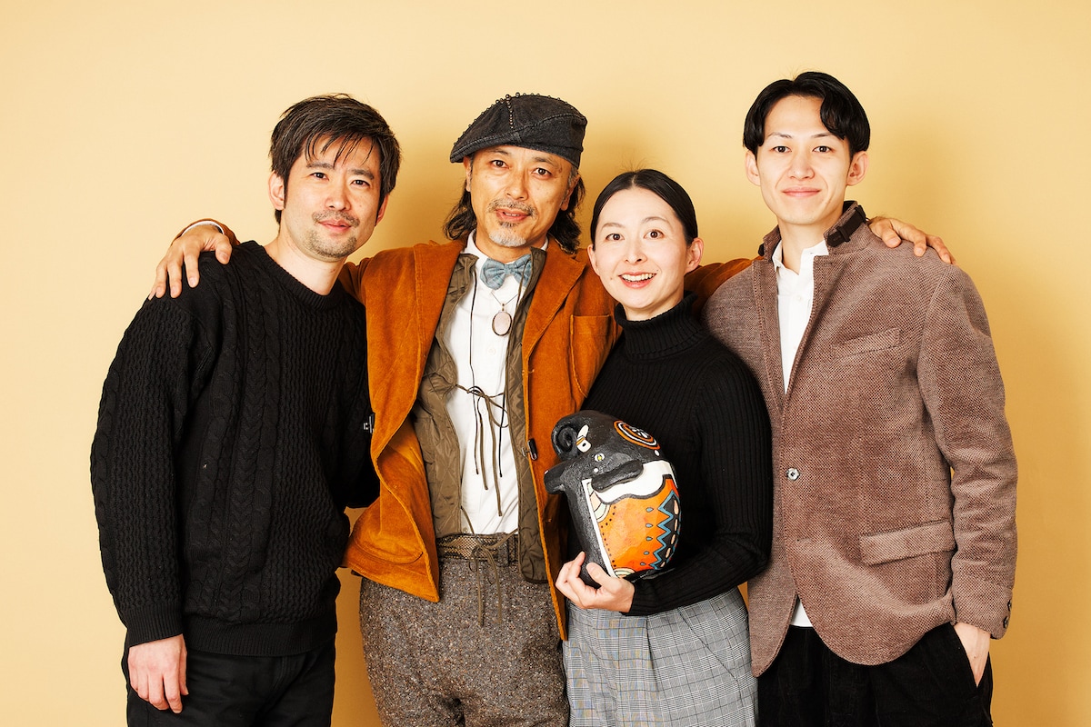 左から鈴木アツト、石橋徹郎、佐乃美千子、二條正士。