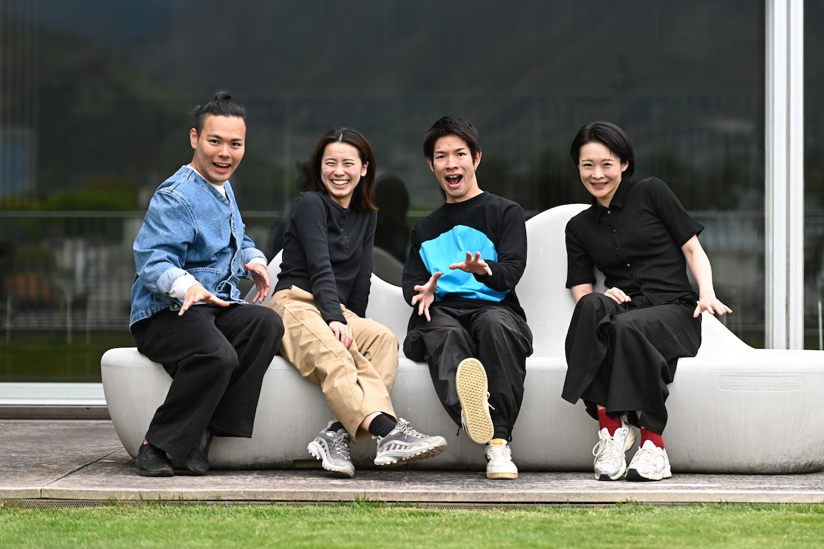 左から宮悠介、女屋理音、櫻井拓斗、倉田翠。