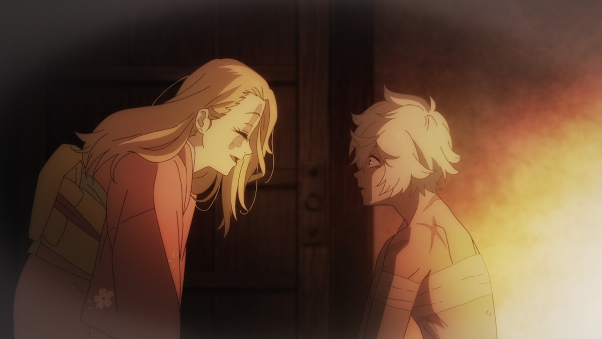 左から画眉丸の妻、画眉丸。