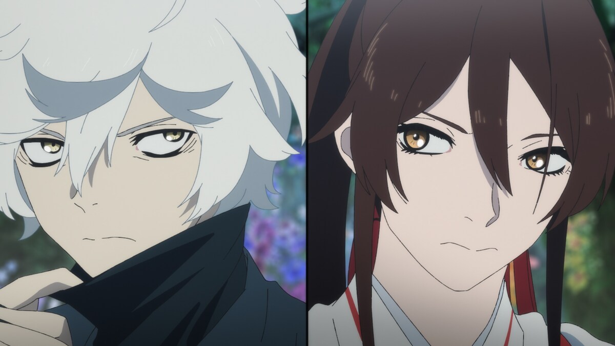 左から画眉丸（CV：小林千晃）、佐切（CV：花守ゆみり）。