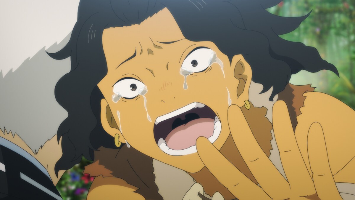 典坐のもとを離れまいと泣き叫ぶヌルガイ。