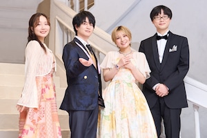 「自称悪役令嬢な婚約者の観察記録。」小林裕介、富田美憂、宮本侑芽、山元隼一監督がドレスアップしてチャペルに登場！裏話満載の上映会レポート