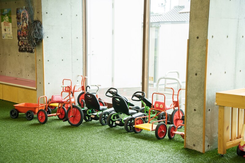 小高交流センター内、あそびばラシクル(多世代交流施設)の様子。