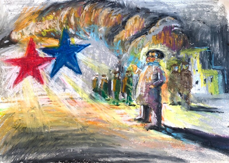 渡辺源四郎商店「空に菜の花、地に鉞」ビジュアル(イラスト:山下昇平)