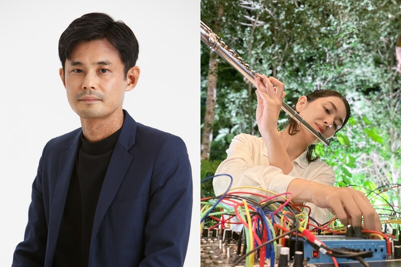 左から佐藤厚志、Miya。(写真左 / ©新潮社)