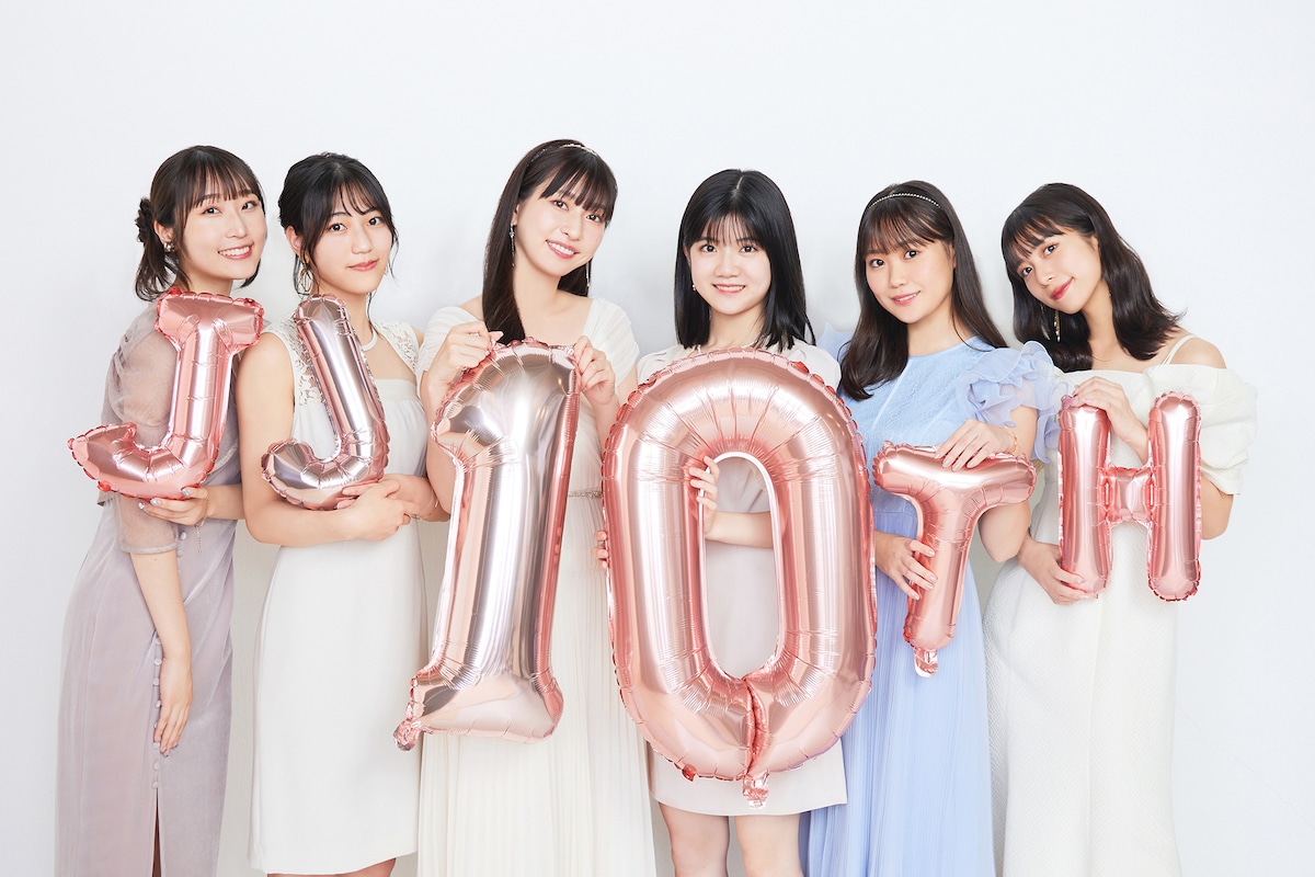 左から段原瑠々、松永里愛、植村あかり、川嶋美楓、工藤由愛、井上玲音。