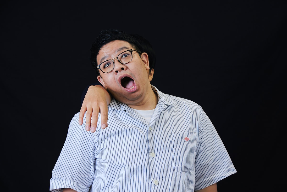 「ジュラシック・パーク」で印象的だった場面を再現するミキ。