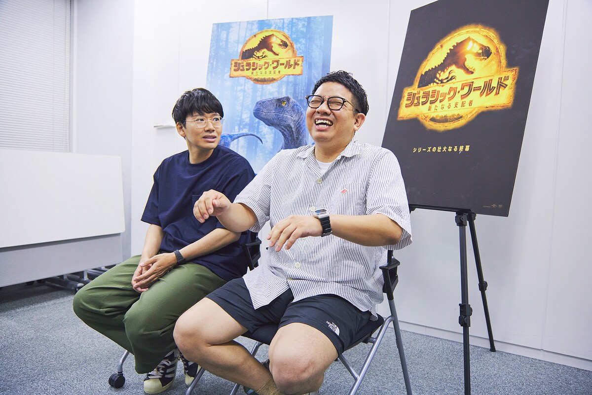 「ジュラシック・ワールド／新たなる支配者」の試写後、感想を語るミキ。