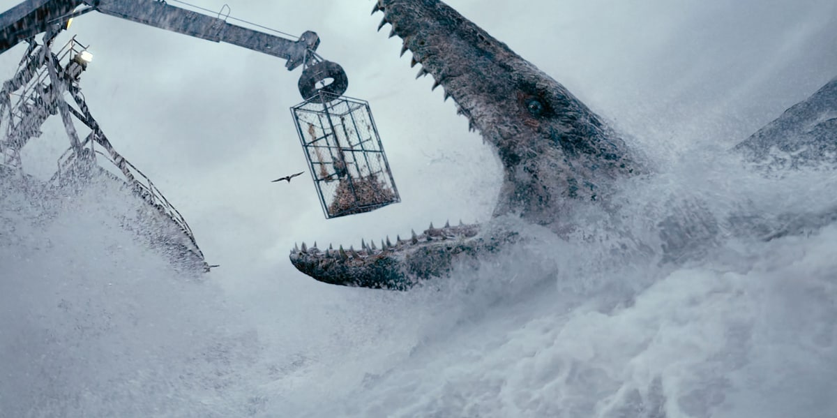 「ジュラシック・ワールド／新たなる支配者」より、モササウルス。