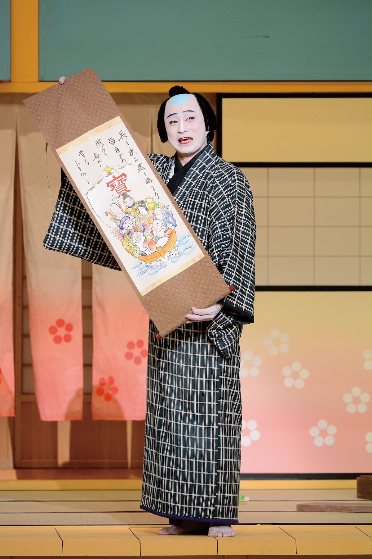 2014年の明治座「艪清の夢」より。市川染五郎（現 松本幸四郎）演じる艪屋清吉。