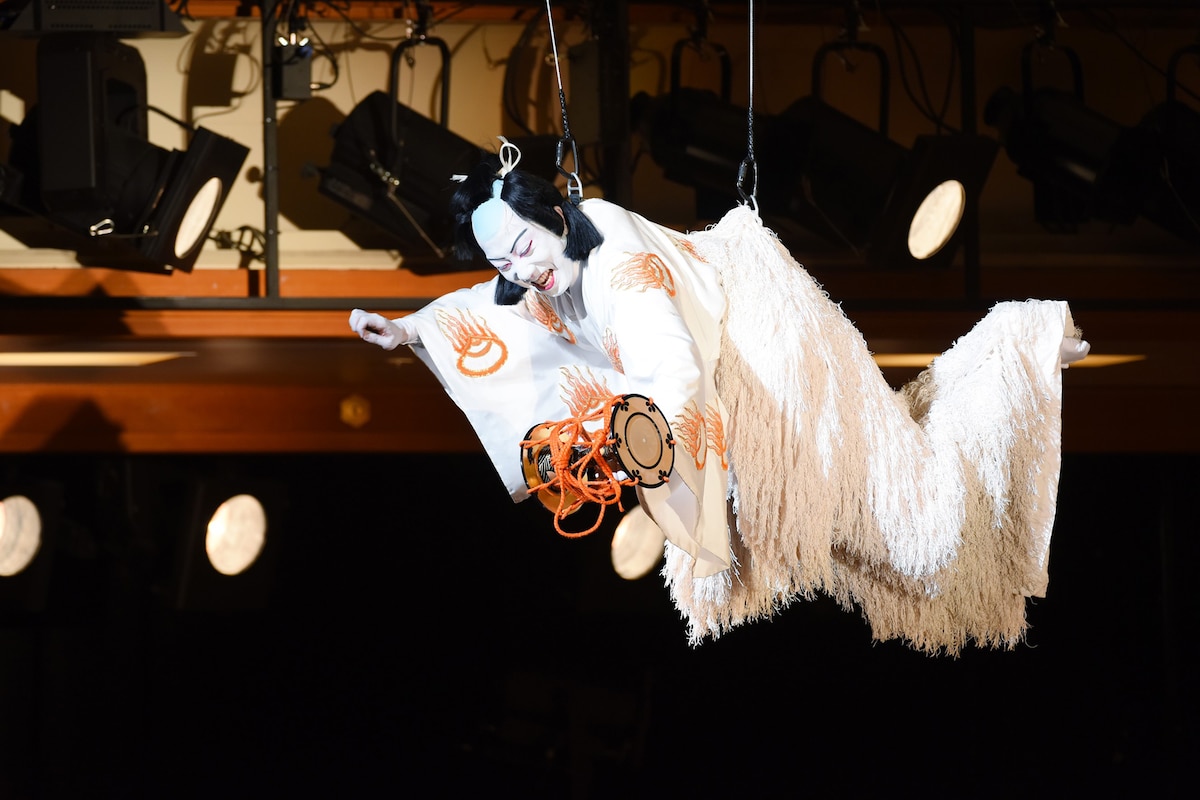 2016年の歌舞伎座「義経千本桜　四の切」より。市川猿之助演じる狐忠信。