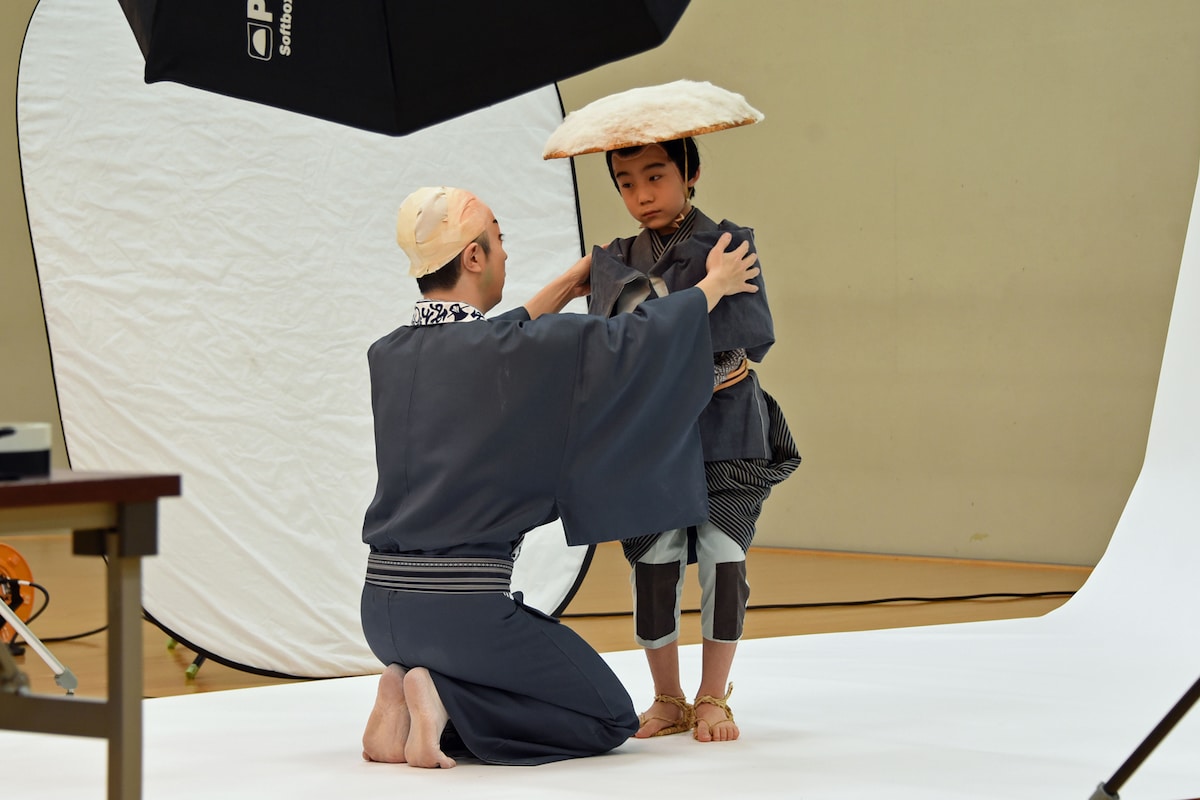 「鼠小僧次郎吉」ビジュアル撮影の様子。