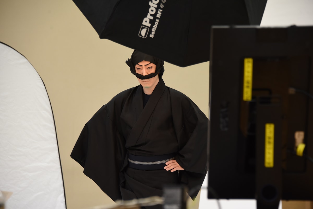 「鼠小僧次郎吉」ビジュアル撮影の様子。