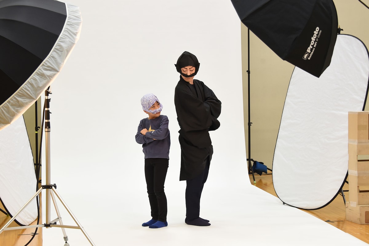 「鼠小僧次郎吉」ビジュアル撮影の様子。