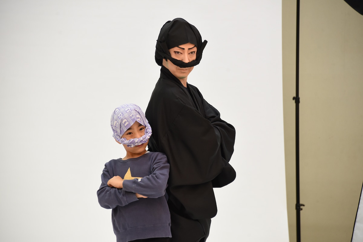 「鼠小僧次郎吉」ビジュアル撮影の様子。