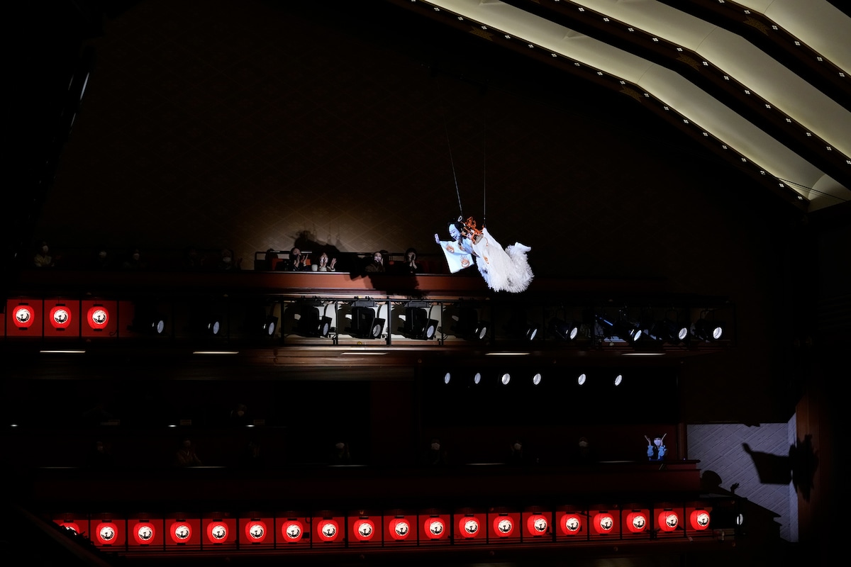 「義経千本桜 川連法眼館の場」より、市川猿之助演じる狐忠信。©松竹