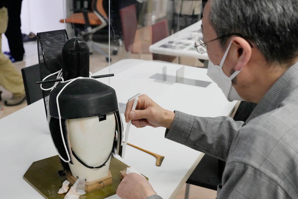 「花の御所始末」より、足利義教の鬘。©︎松竹