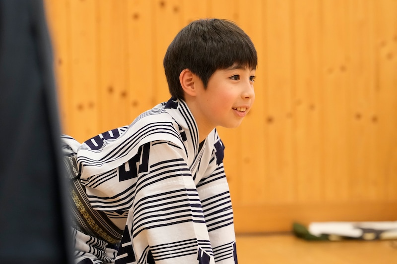 「音菊眞秀若武者」稽古の様子。