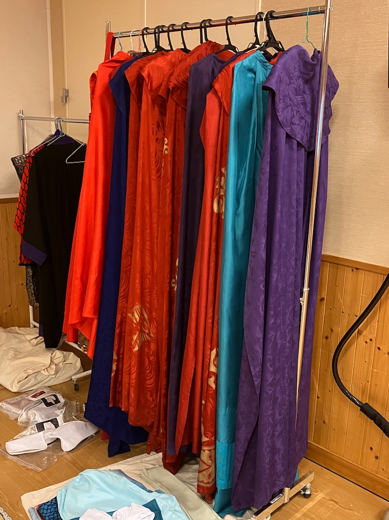 「新・水滸伝」より、衣裳のマント。