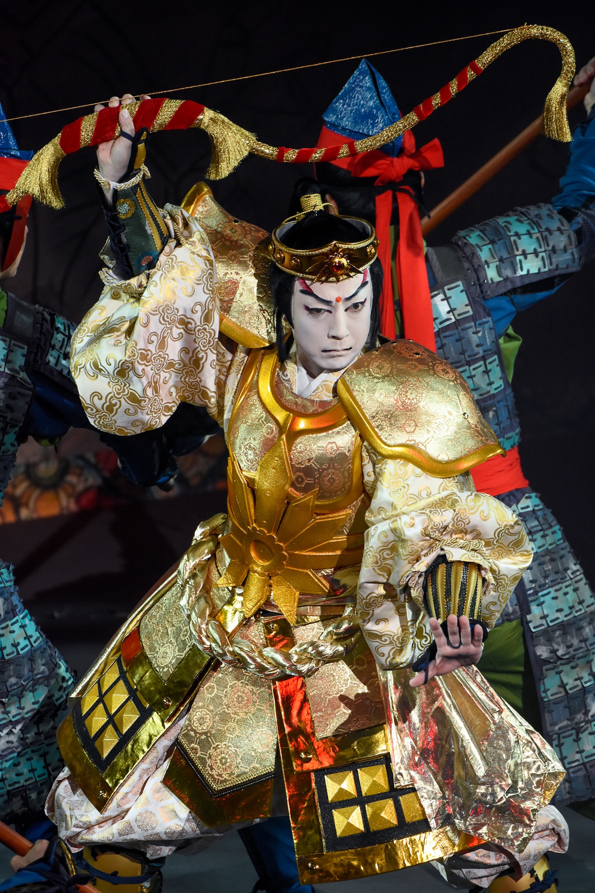 「極付印度伝 マハーバーラタ戦記」（2017年10月、歌舞伎座）より、尾上菊之助扮する迦楼奈。©松竹