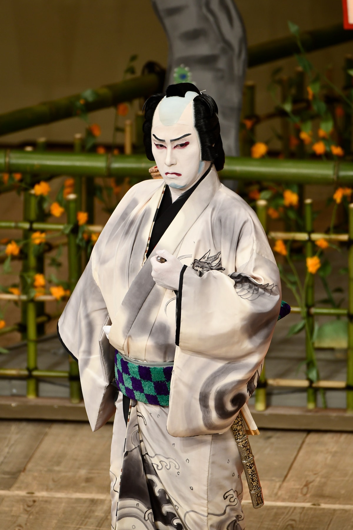 「曽我綉侠御所染 御所五郎蔵」(2019年、歌舞伎座)より、尾上松也扮する御所五郎蔵。©松竹