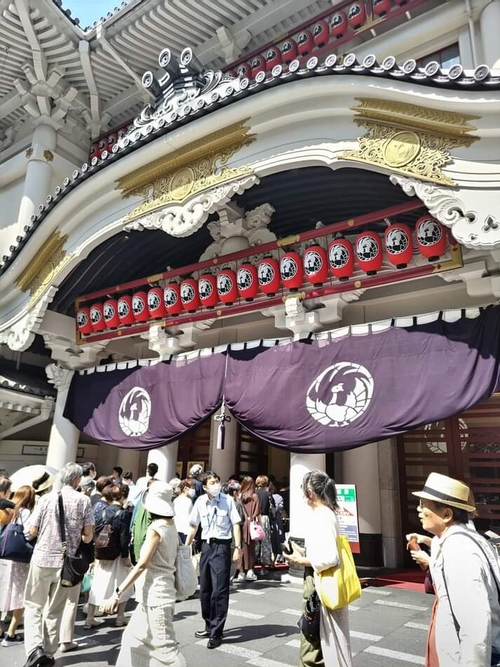 「八月納涼歌舞伎」での歌舞伎座の様子。(撮影:宝井琴調)