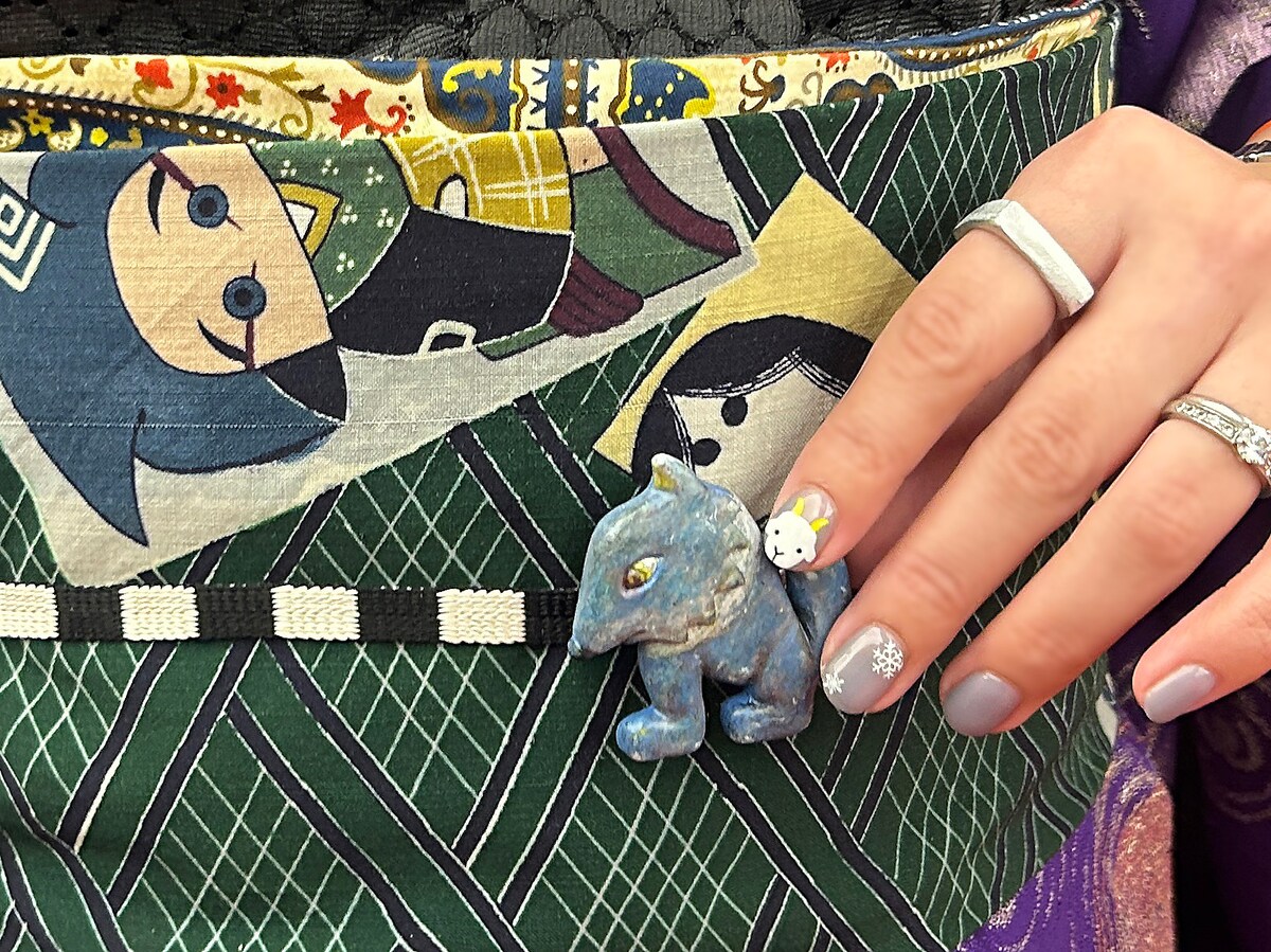 がぶに似て、どこか優しそうな顔の狼と、めいに似て、とってもキュートな山羊。