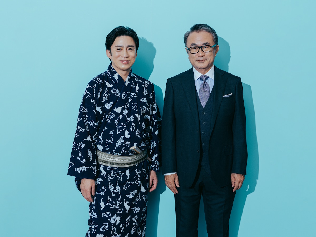 左から松本幸四郎、三谷幸喜。