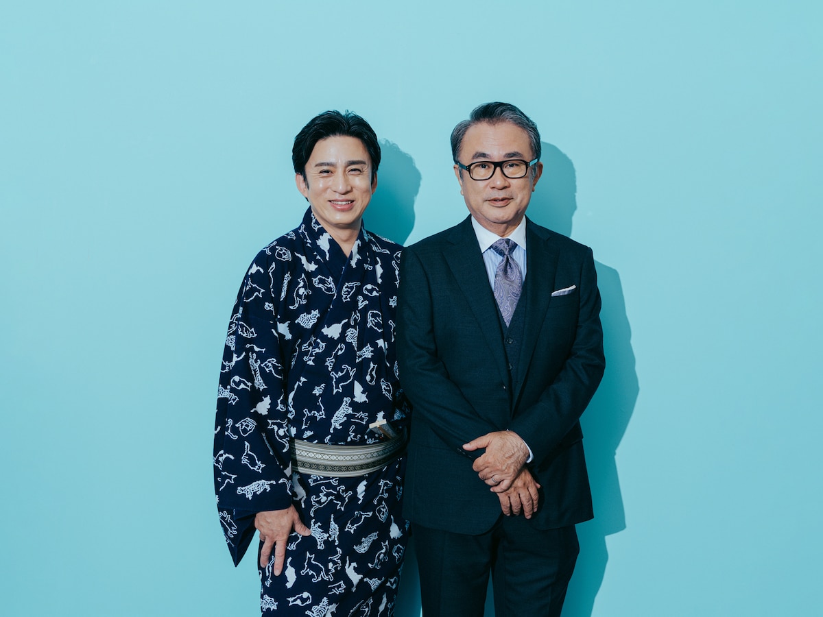 左から松本幸四郎、三谷幸喜。