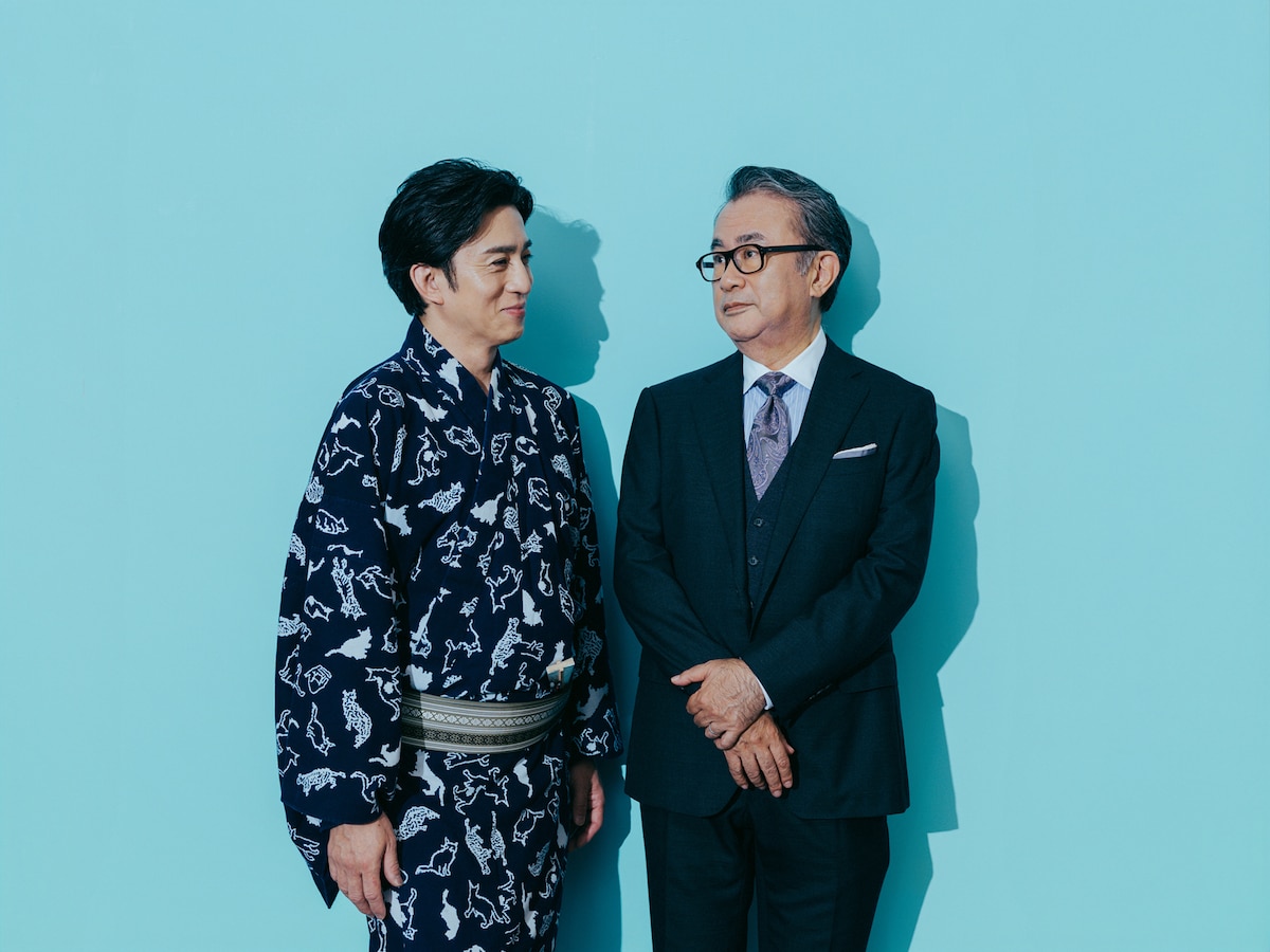 左から松本幸四郎、三谷幸喜。