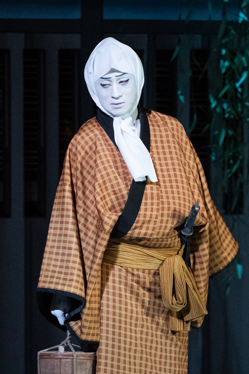 「女殺油地獄」（2018年）より、松本幸四郎演じる河内屋与兵衛。©松竹