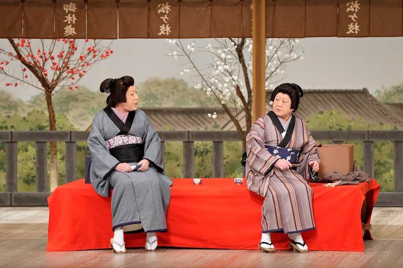 「猿若祭二月大歌舞伎」昼の部、「お江戸みやげ」より。©松竹