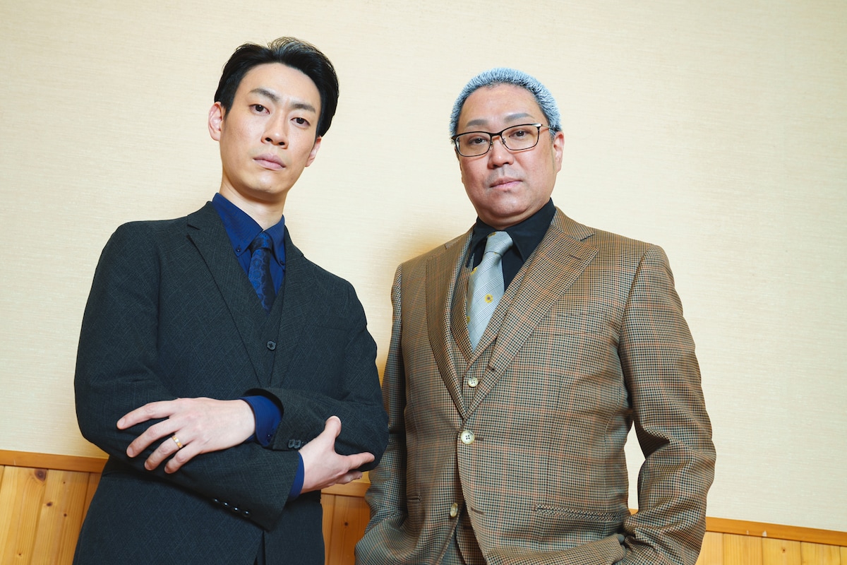 左から坂東巳之助、尾上松緑。