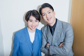 尾上右近と尾上眞秀が挑む！「連獅子」ビジュアル撮影レポート 4月は歌舞伎座で会いましょう