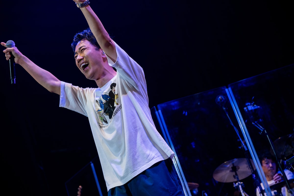 「後藤輝基“ホイップ”ツアー2024 plus 藤井隆！」最終公演の藤井隆。