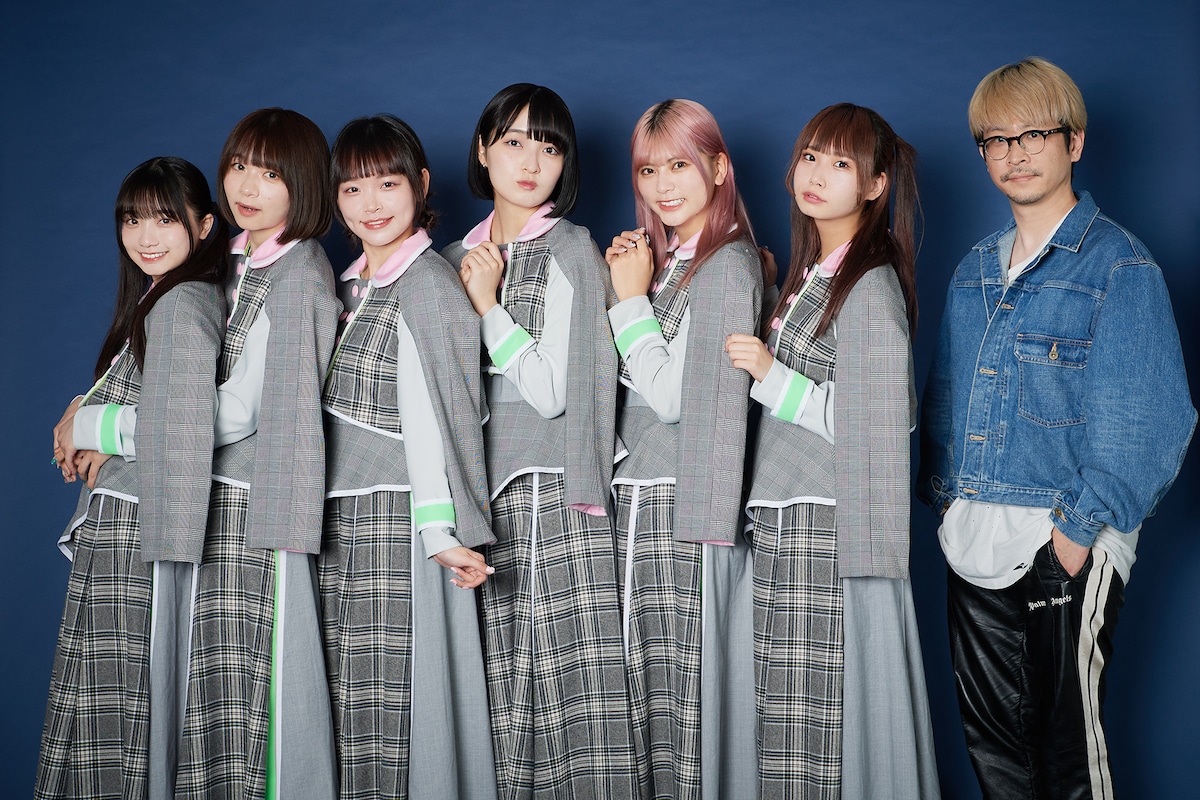 左からナルハワールド、キラ・メイ、チャンベイビー、キャ・ノン、カ能セイ、アイナスター、渡辺淳之介。