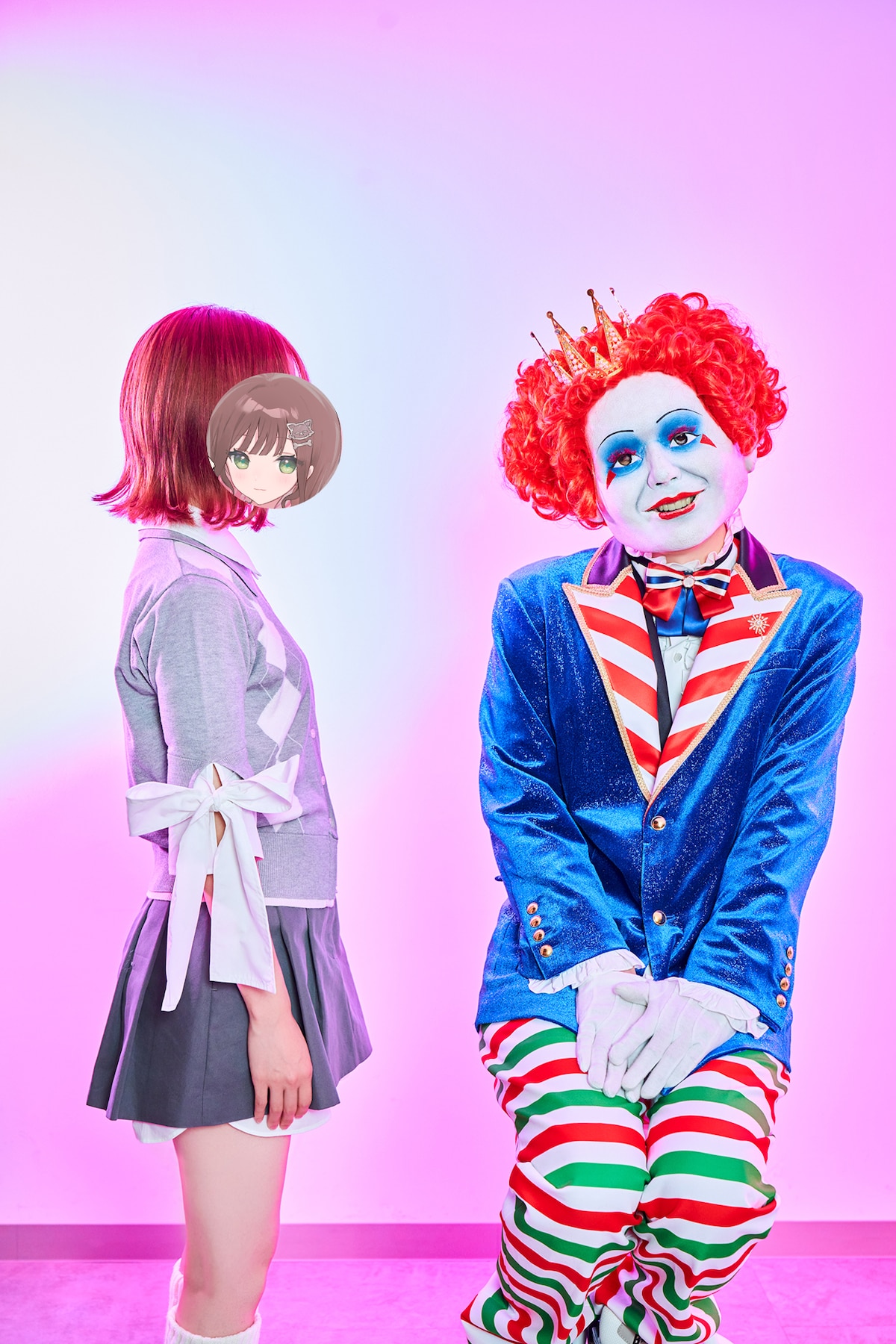 左からこはならむ、マクドナルドさん。