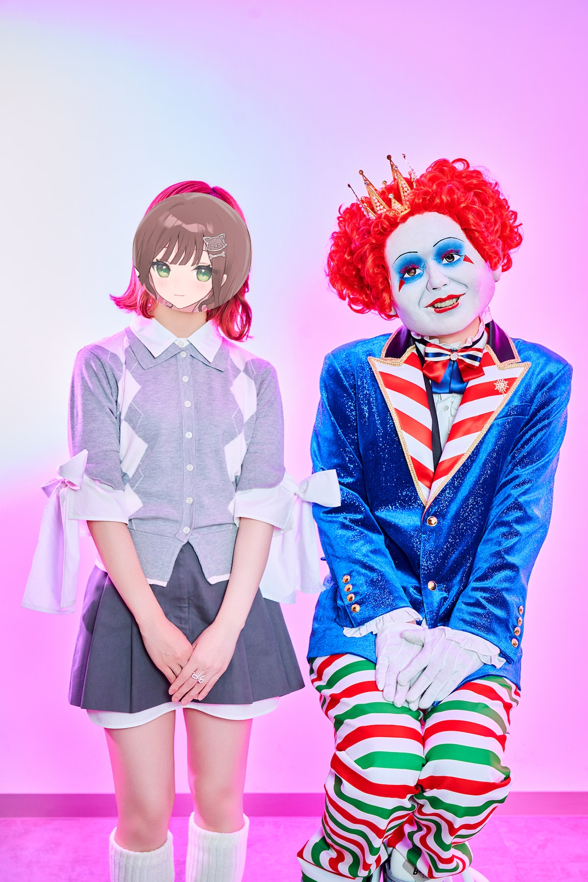 左からこはならむ、マクドナルドさん。