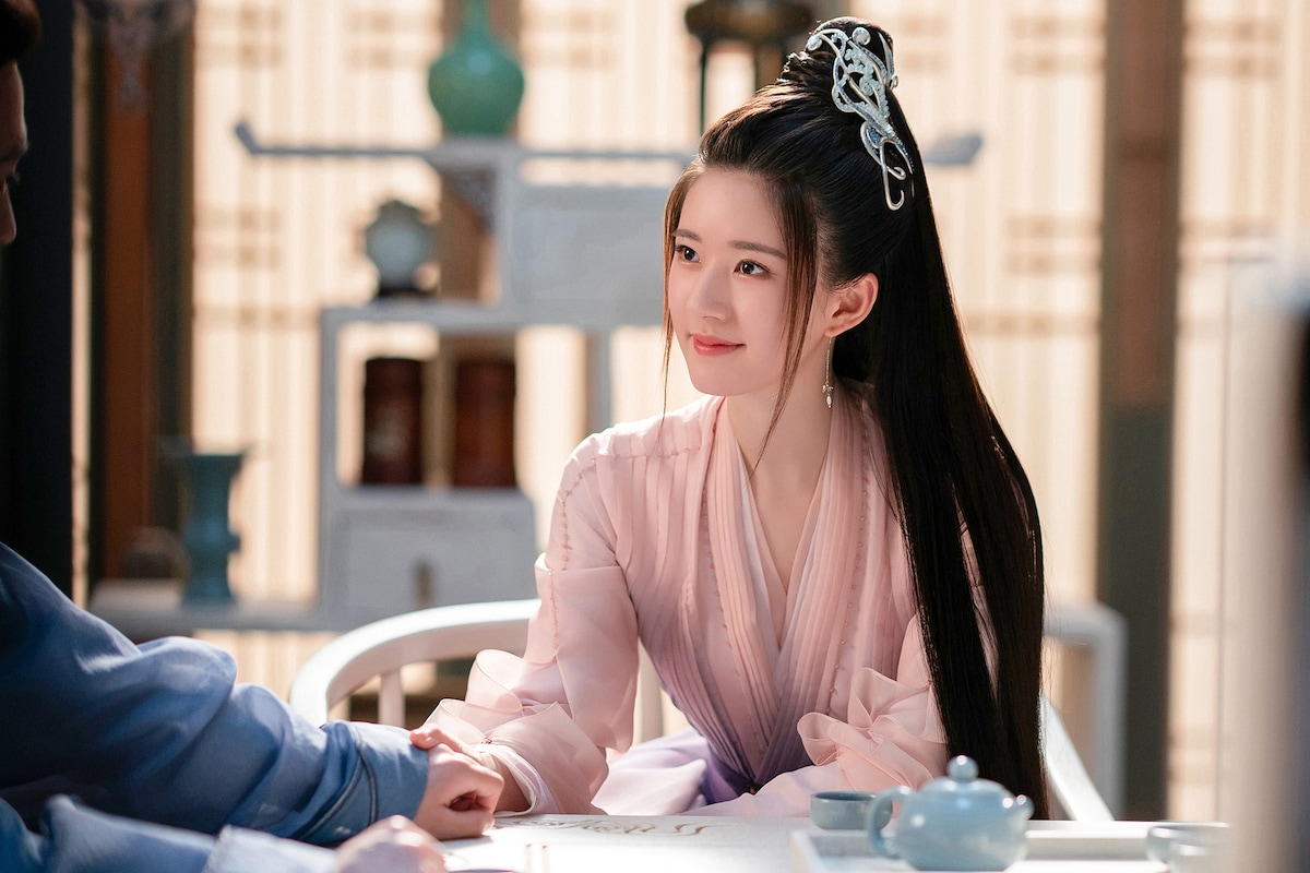 「黒豊と白夕～天下を守る恋人たち～」より、チャオ・ルースー（趙露思）演じる白風夕。